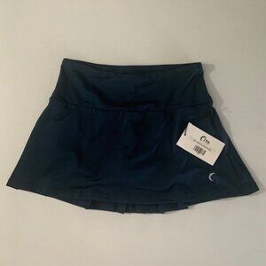 NWT Zyia Navy Pleated Tennis Skort S Pickleball Tenniscore Preppy Athleisure